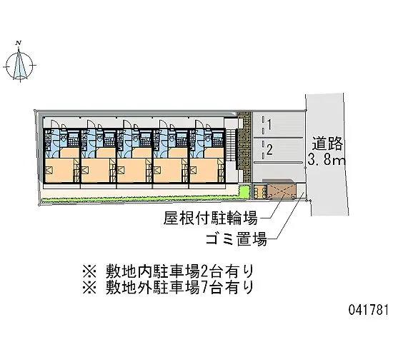 ★手数料０円★磐田市川袋　月極駐車場（LP）